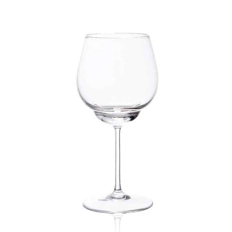 Red Wine Glass Shadows in Cloudless Clear