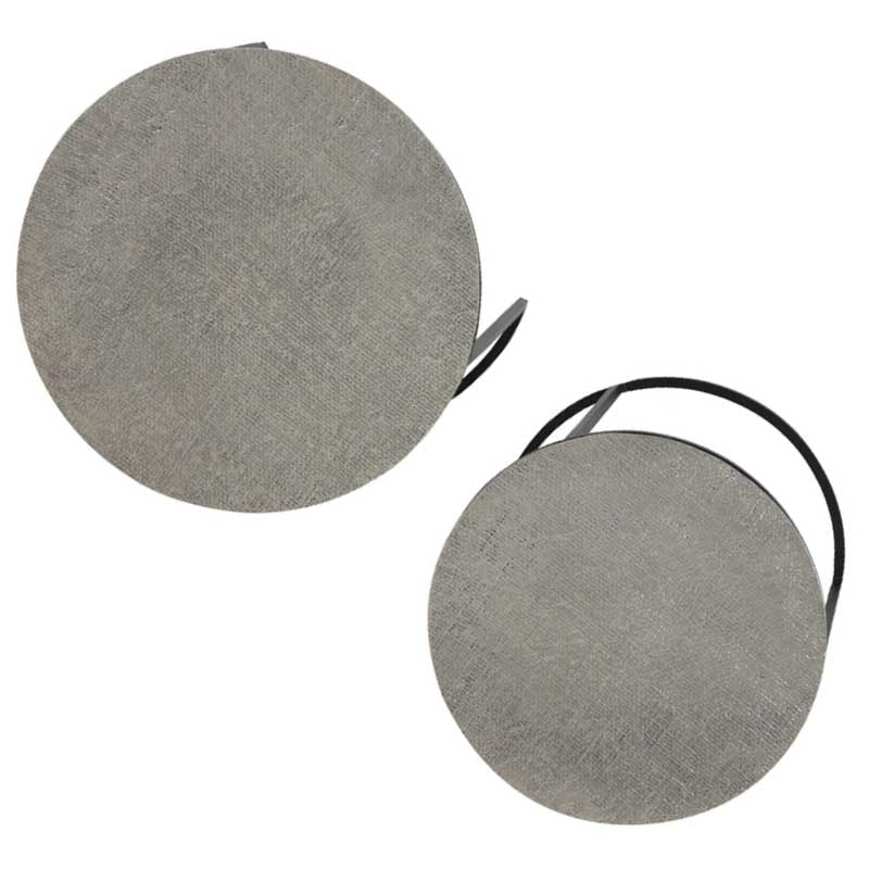 Side table RENGO texture antique lead