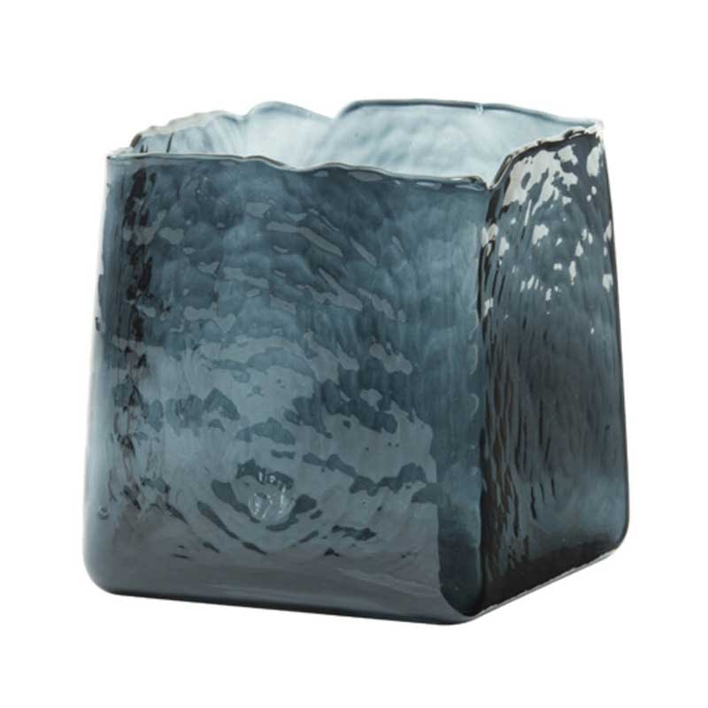 Tealight IDUNA glass dark grey
