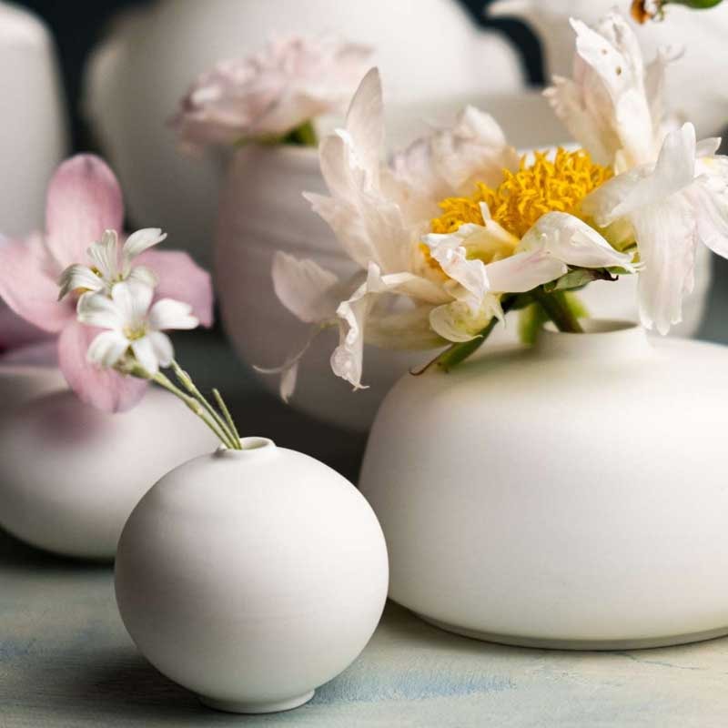 Vases Anna White (assorted)