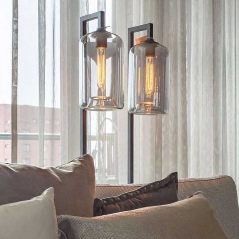Lamp Stand Down E Bronze Conic Champagne
