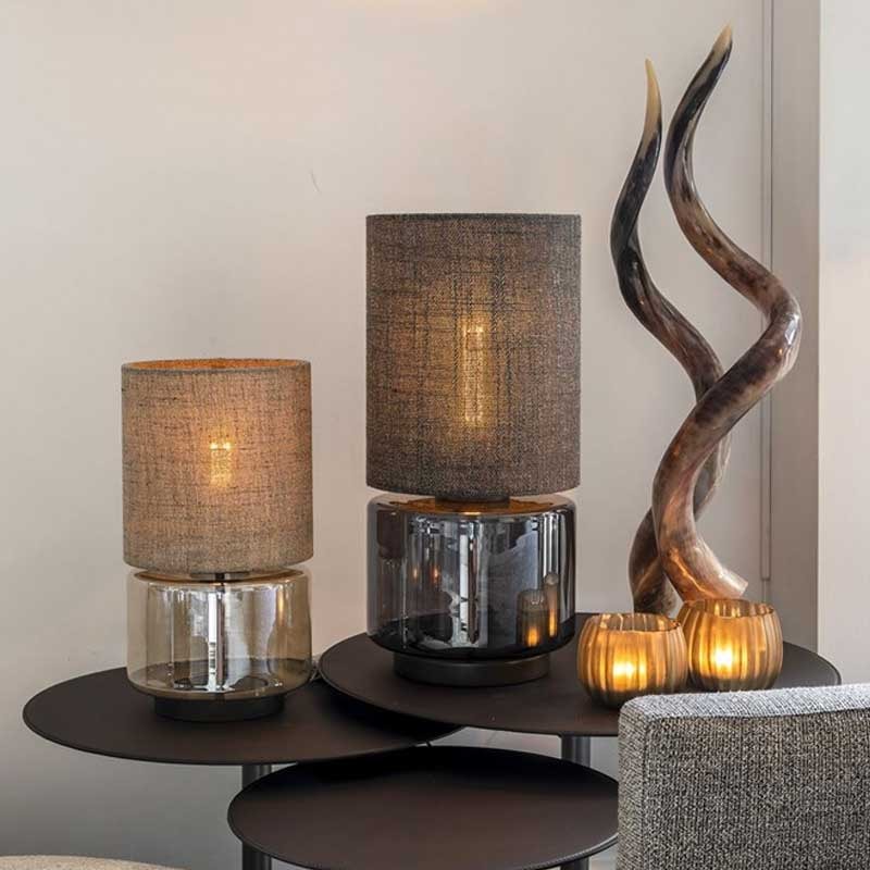Lamp Drum Feet S Champagne/Beige/064