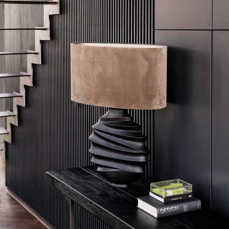 Lamp base SHARON matt black