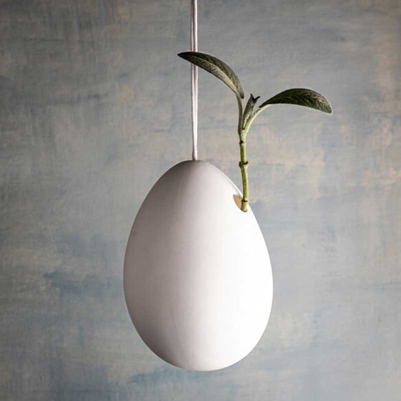 "Erwin" Egg Pendant Vase, L