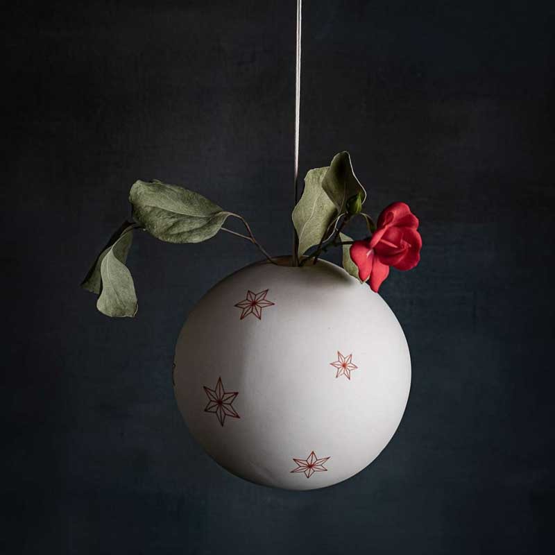 Firmament Spherical Vase with Stars