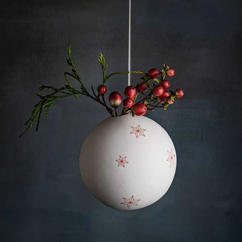 Firmament Spherical Vase with Stars