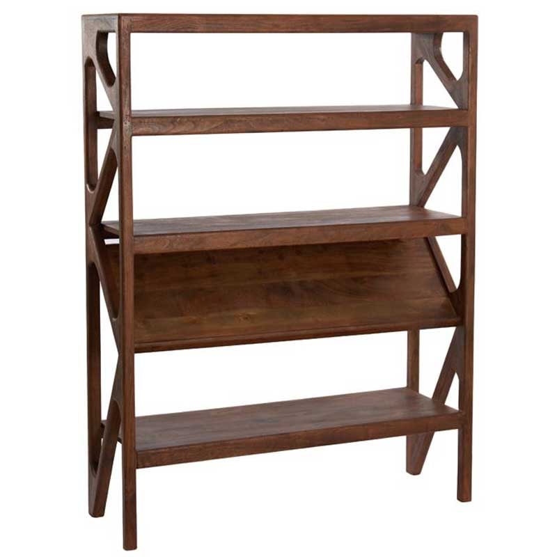 Cabinet open 120x40x160 cm YUKI acacia wood