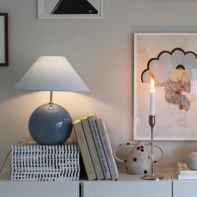 Table Lamp Iris 35 – Dove Blue