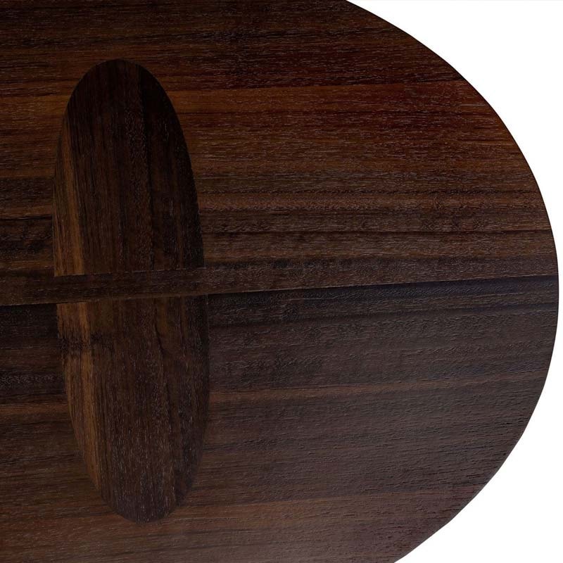 Durban Coffee Table: Handcrafted Elegance with Smoked Eucalyptus Veneer