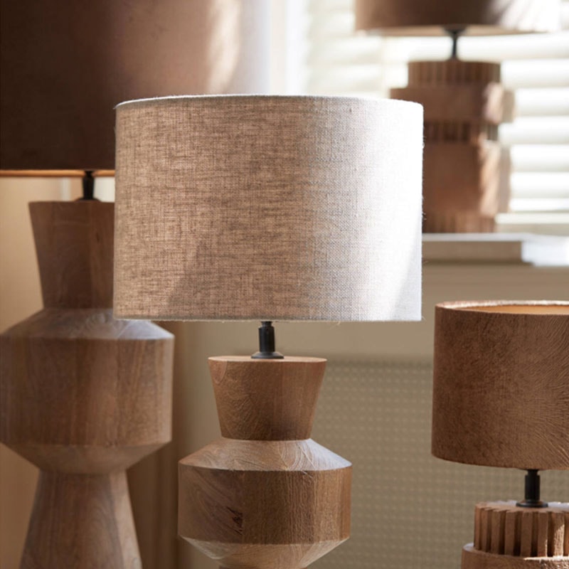 LIVIGNO Cylinder Lampshade – Natural Textile, Ø30x21 cm