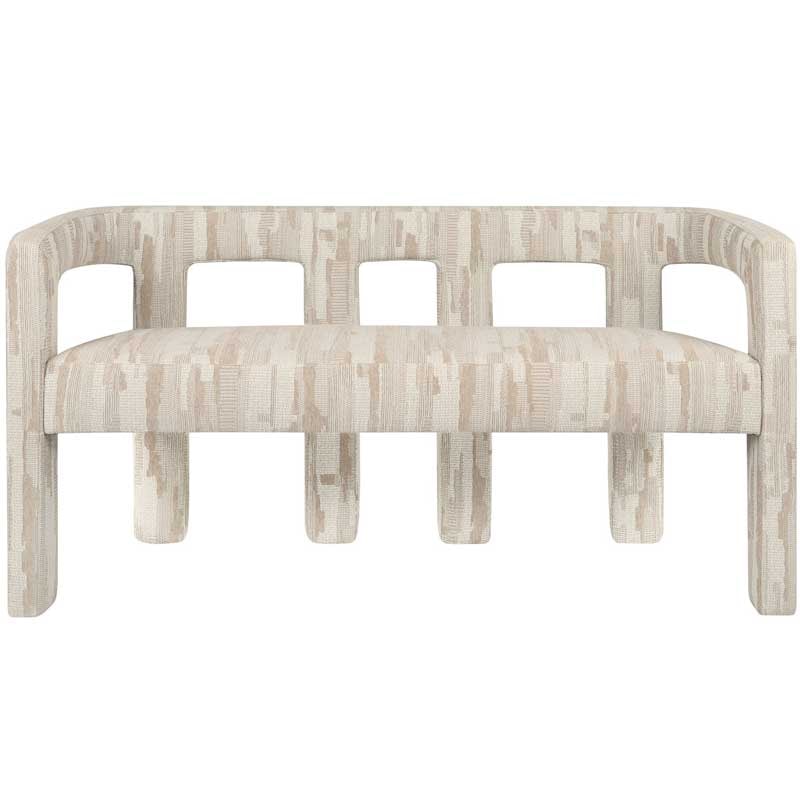 Madison Bench – Scape Sand Upholstery (139×53×71 cm)
