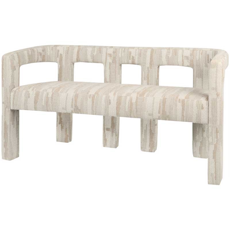 Madison Bench – Scape Sand Upholstery (139×53×71 cm)