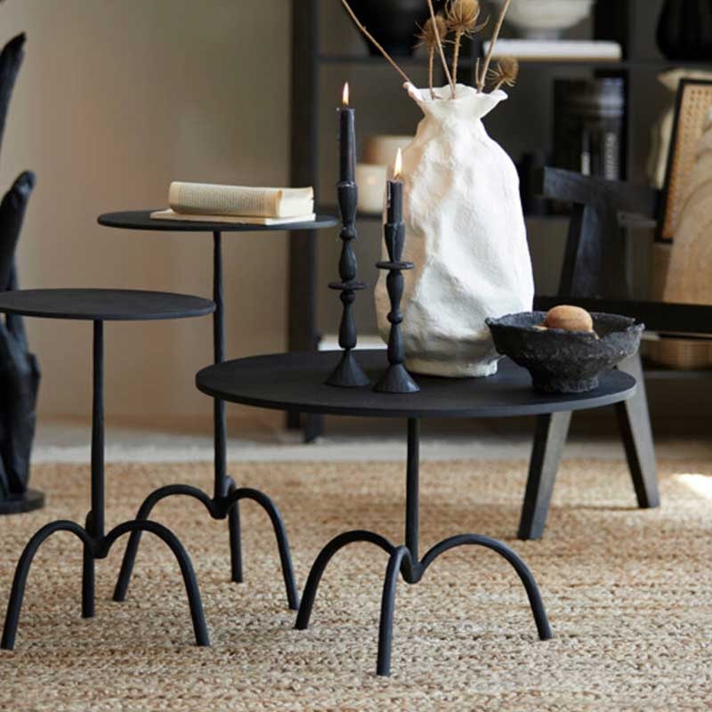 SAMOA Coffee Table – Matt Black (Ø64×39 cm)