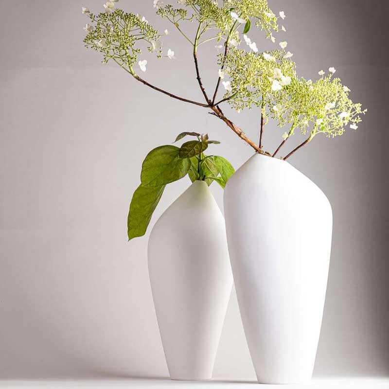 LINDA WHITE Vase – 45 cm