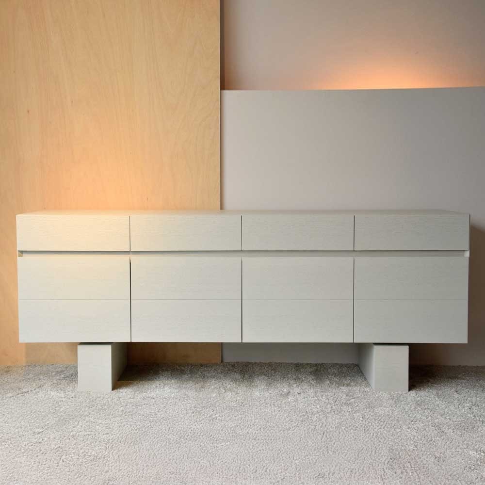 Sideboard in Warm Matt White Oak Finish