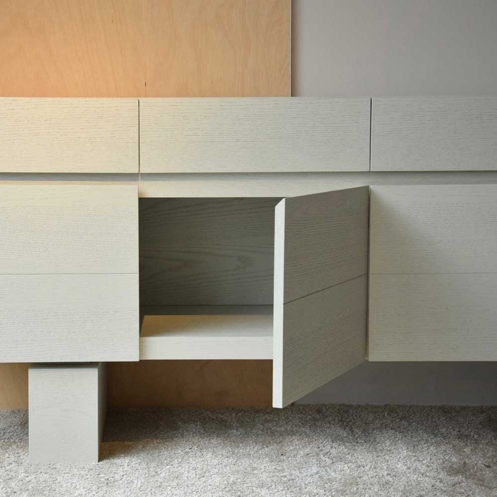 Sideboard in Warm Matt White Oak Finish