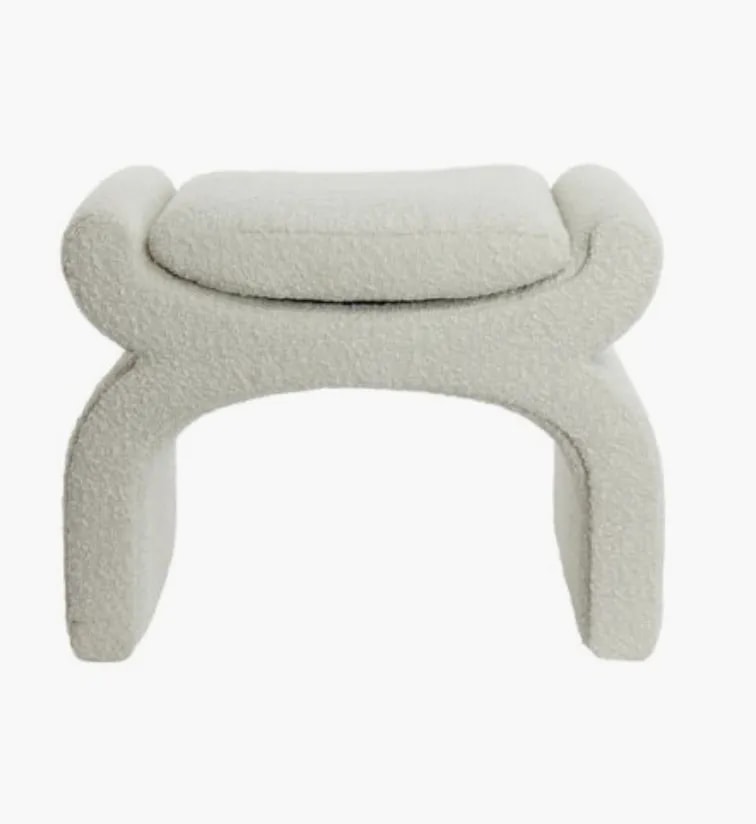 Pouf buckle cream