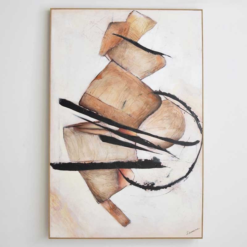 Painting Movement n2 with frame