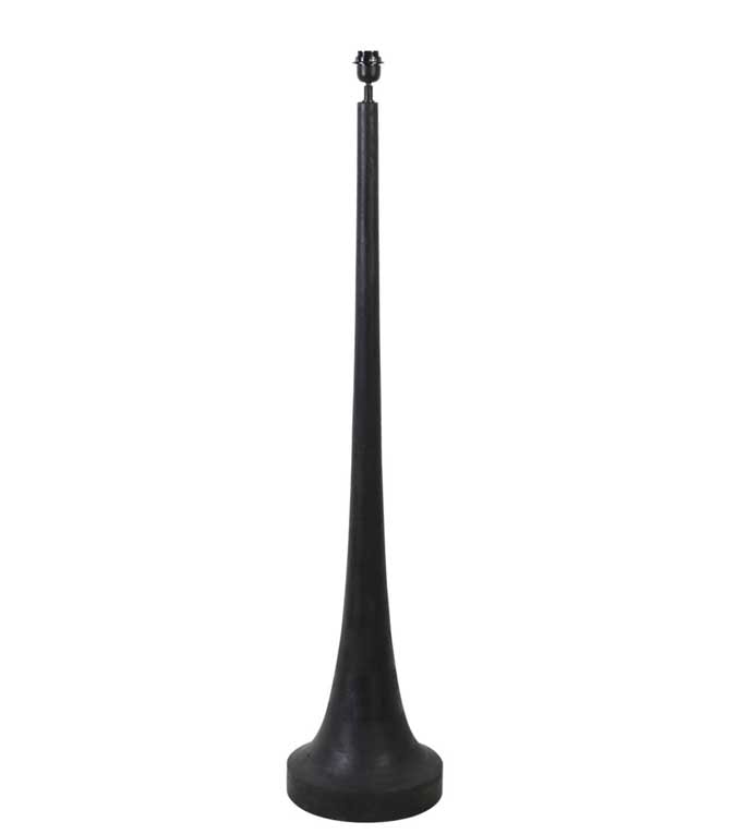 Floor lamp JOVANY wood matt black