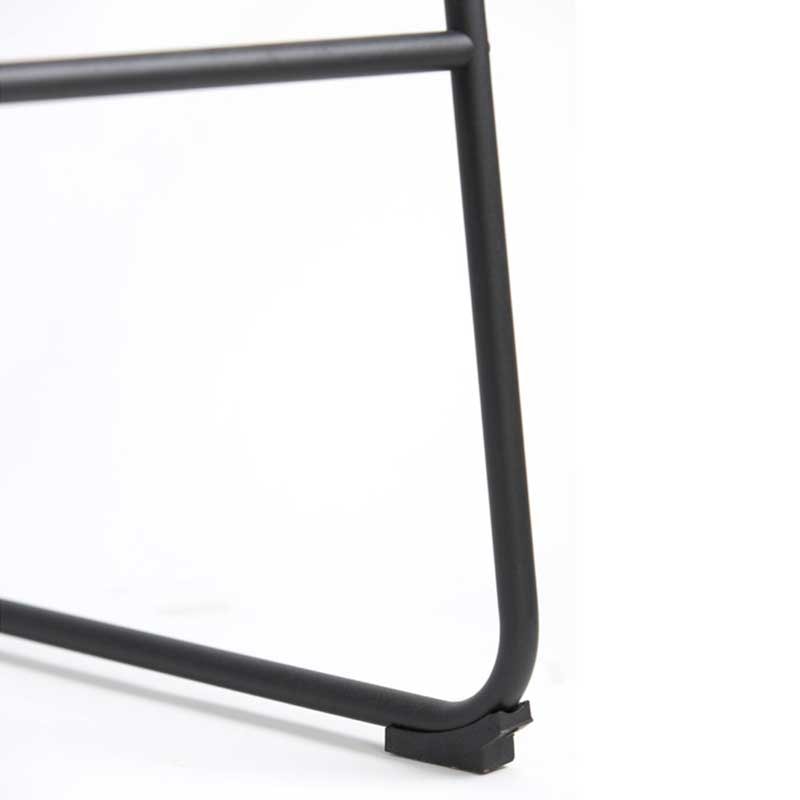 Bar chair 47x46x99 cm JEDDO bouclé black-black